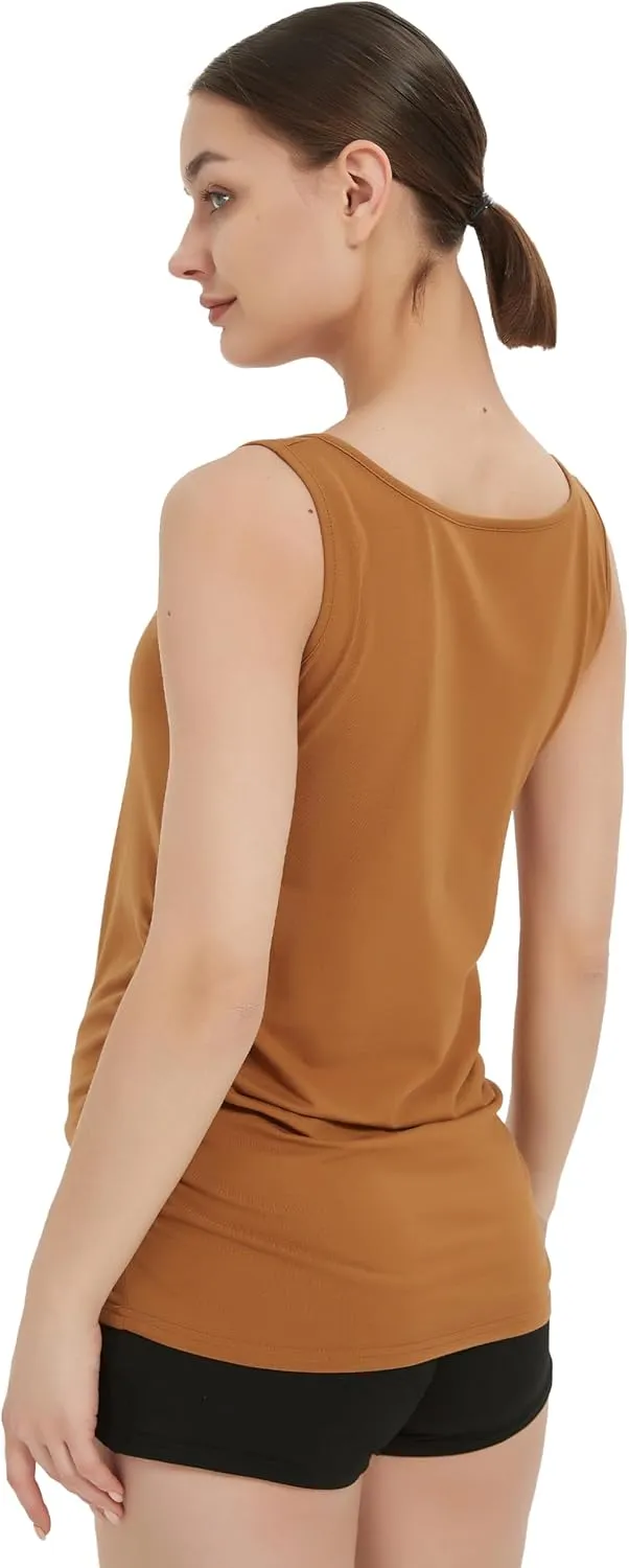 Maternity Tank Top for Women Cotton Comfy SleevelessYoga Workout Pregnancy Basic Vest Athletic Mama Clothes
