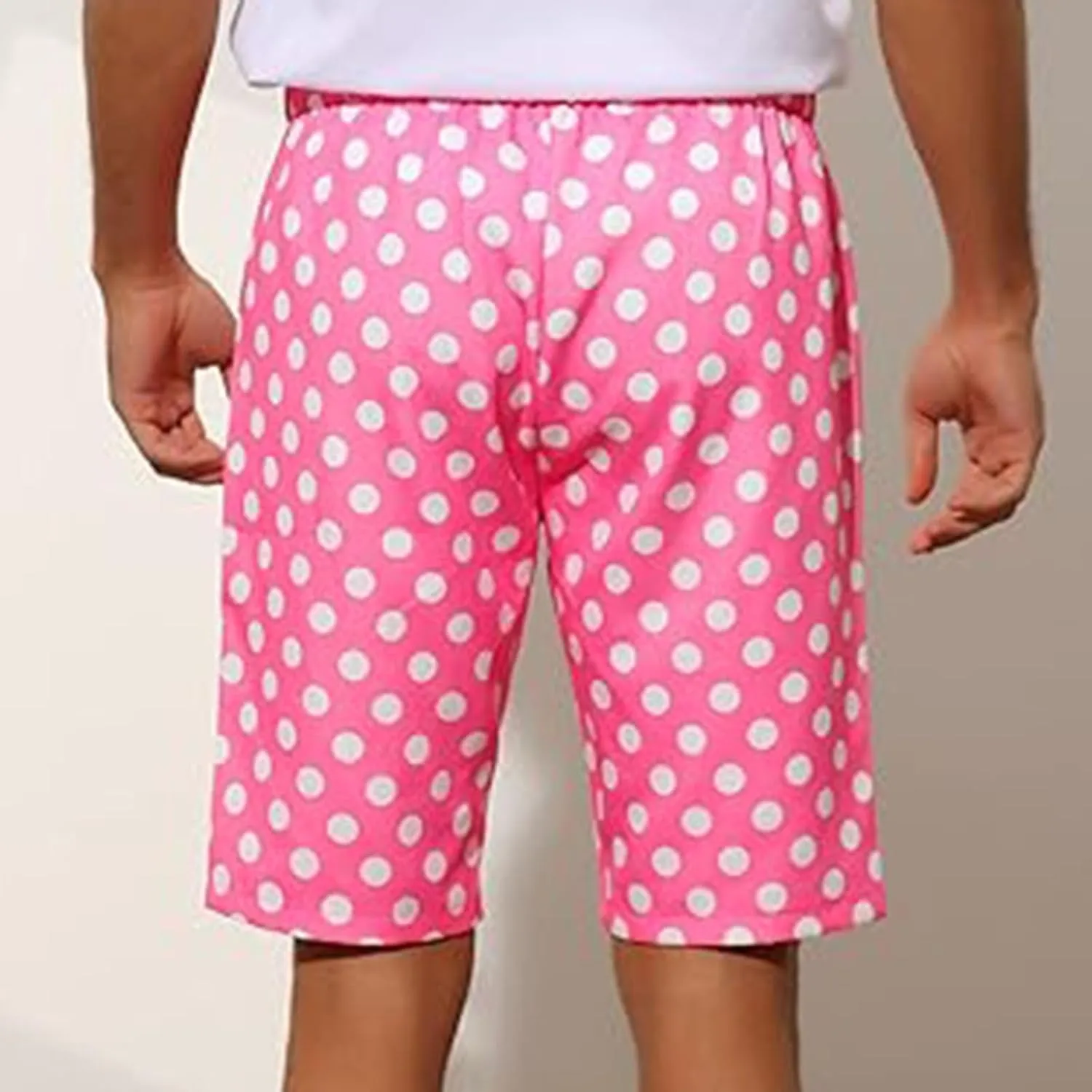 Men's Athletic Gym Shorts Quick Dry Dot Printed Casual Basketball Shorts with Pockets for Running Workout Activewear
