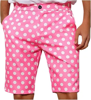 Men's Athletic Gym Shorts Quick Dry Dot Printed Casual Basketball Shorts with Pockets for Running Workout Activewear