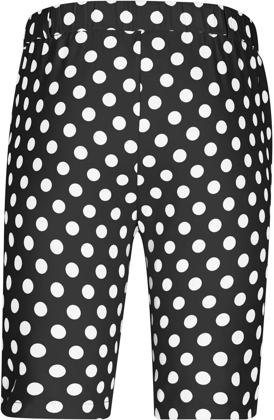 Men's Athletic Gym Shorts Quick Dry Dot Printed Casual Basketball Shorts with Pockets for Running Workout Activewear