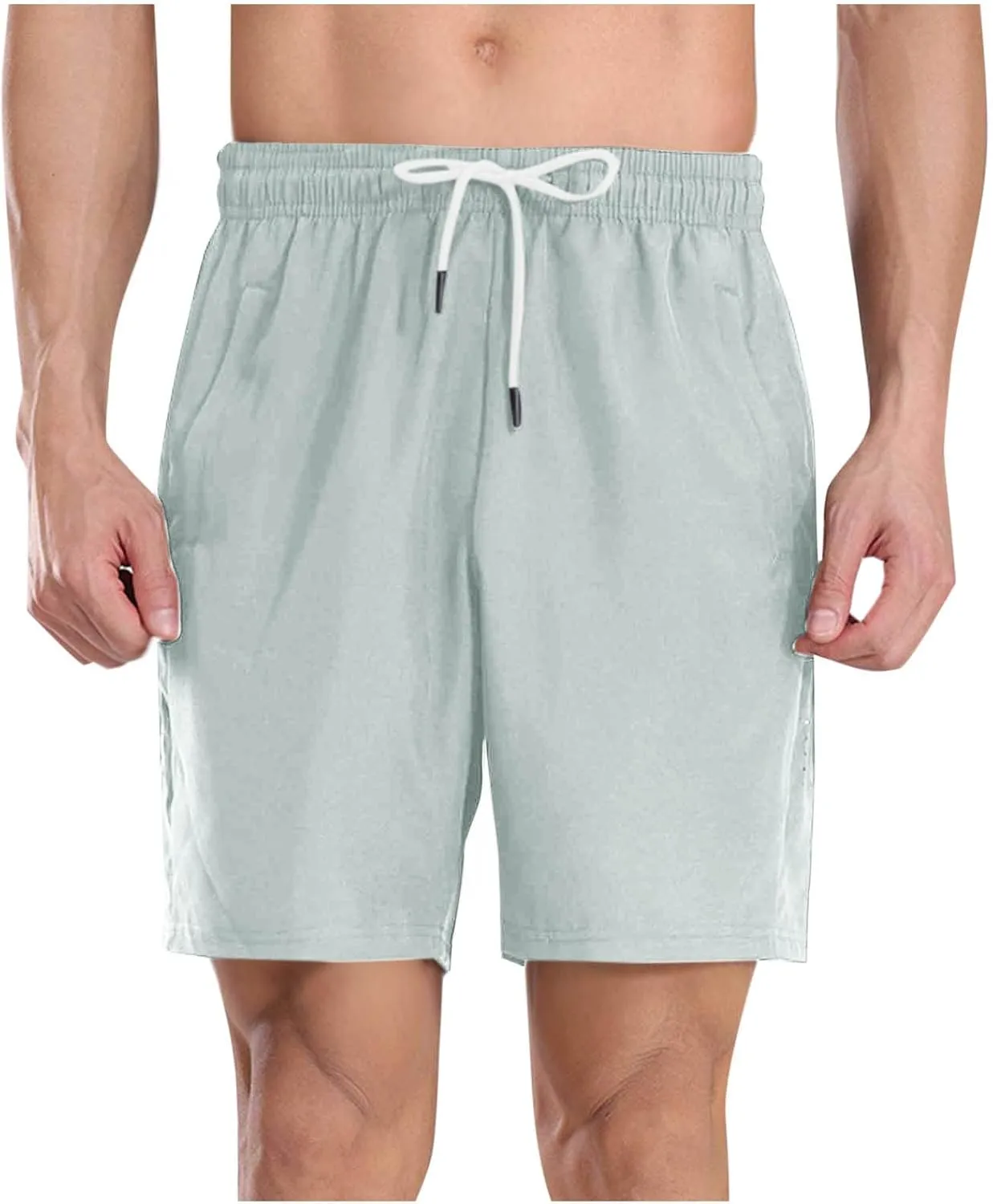 Men's Athletic Shorts Casual Lightweight Quick Dry Basketball Gym Shorts for Running Workout Activewear with Pocket