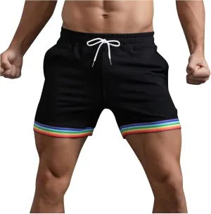 Men's Athletic Shorts Quick Dry Loose-Fit Lightweight Activewear Drawstring Running Workout Gym Shorts with Pockets