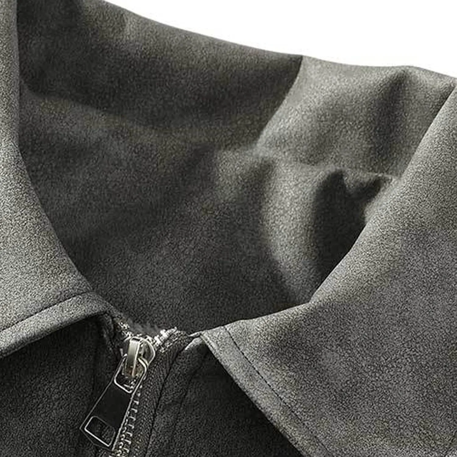 Mens Bomber Jacket Cozy Sherpa Lined Winter Jackets Coats Lapel Full-Zip Insulated Water Outerwear Plus Size Shacket