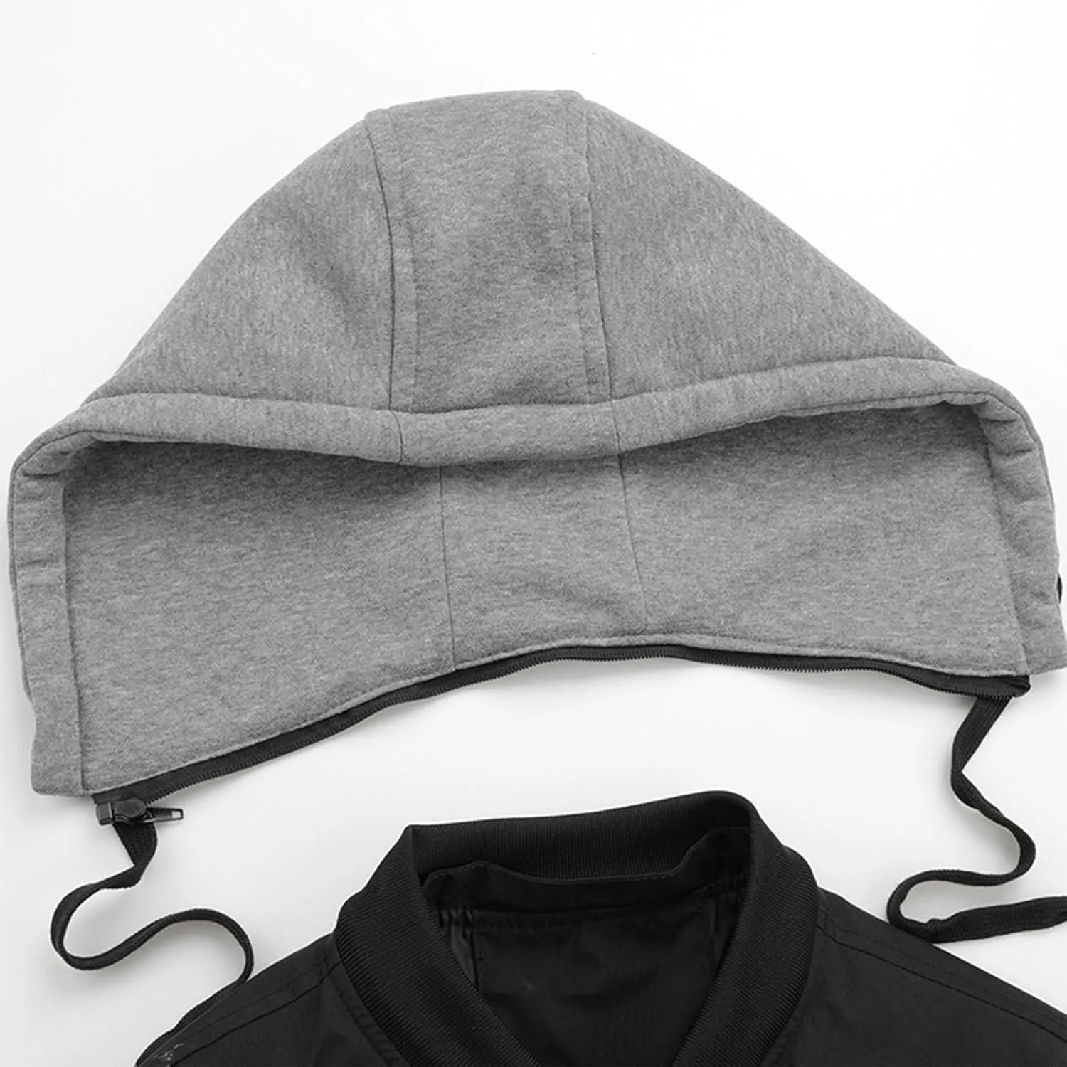 Men's Colorblock Hoodie Fashion Jacket Casual Button Down Long Sleeve Lightweight Regular Fit Hooded Shacket Jackets