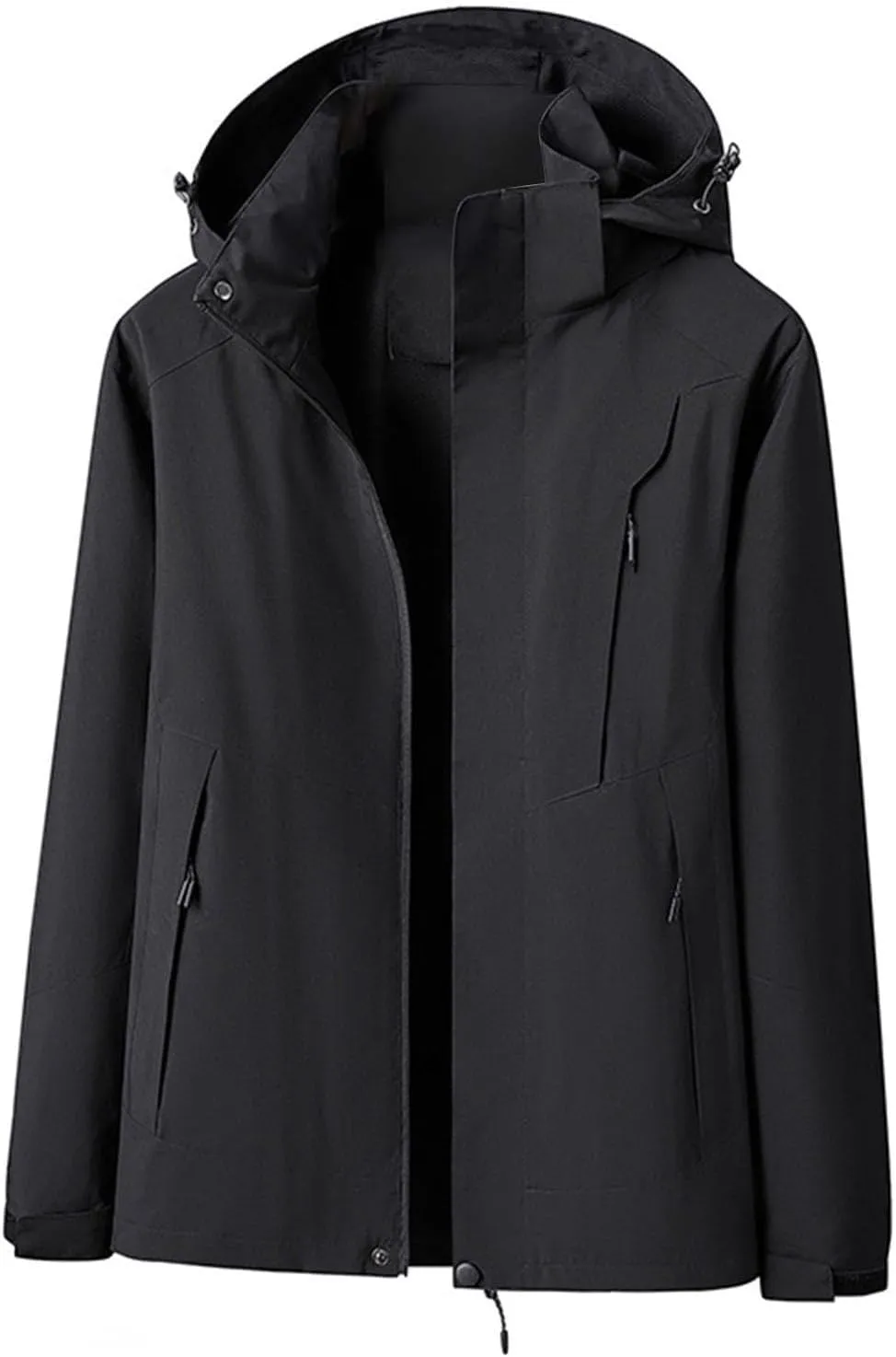 Mens Colorblock Hoodie Rain Jackets Water Resistant Softshell Windproof Windbreaker Outdoor Cycling Jackets Coats