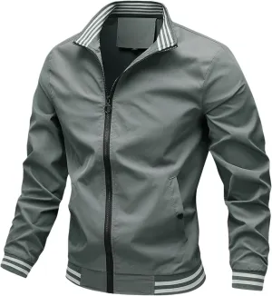 Mens Lightweight Jackets Light Windbreaker Casual Flight Bomber Jackets Fall Winter Warm Active Coat Outwear