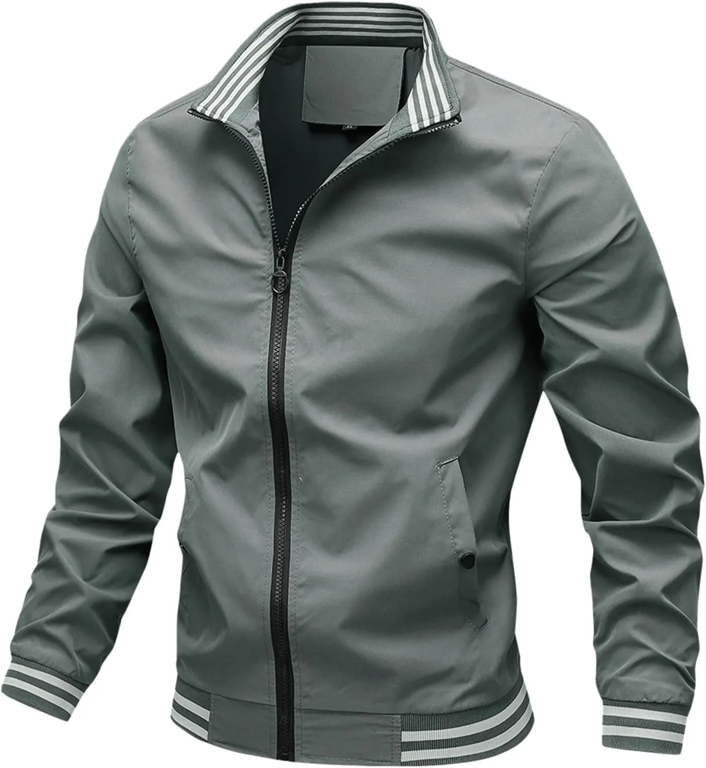 Mens Lightweight Jackets Light Windbreaker Casual Flight Bomber Jackets Fall Winter Warm Active Coat Outwear