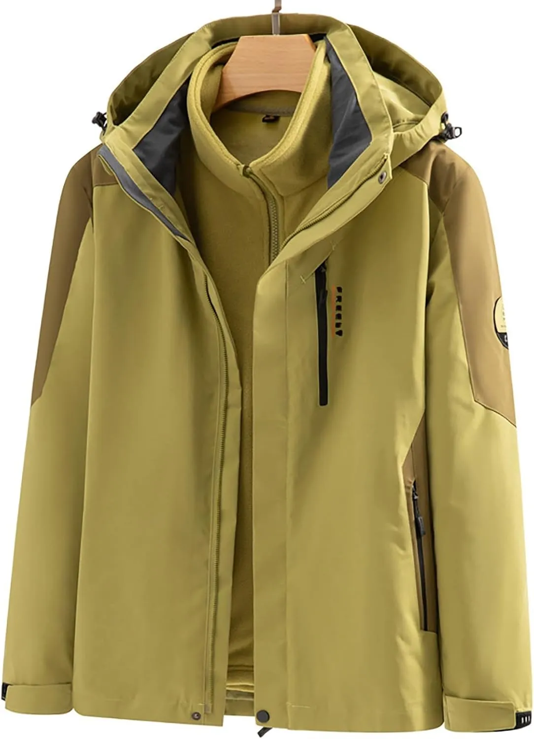 Mens Mountain Waterproof Ski Snow Jacket Winter Windproof Rain Jackets Lightweight Mountain Sport Jackets Outdoor