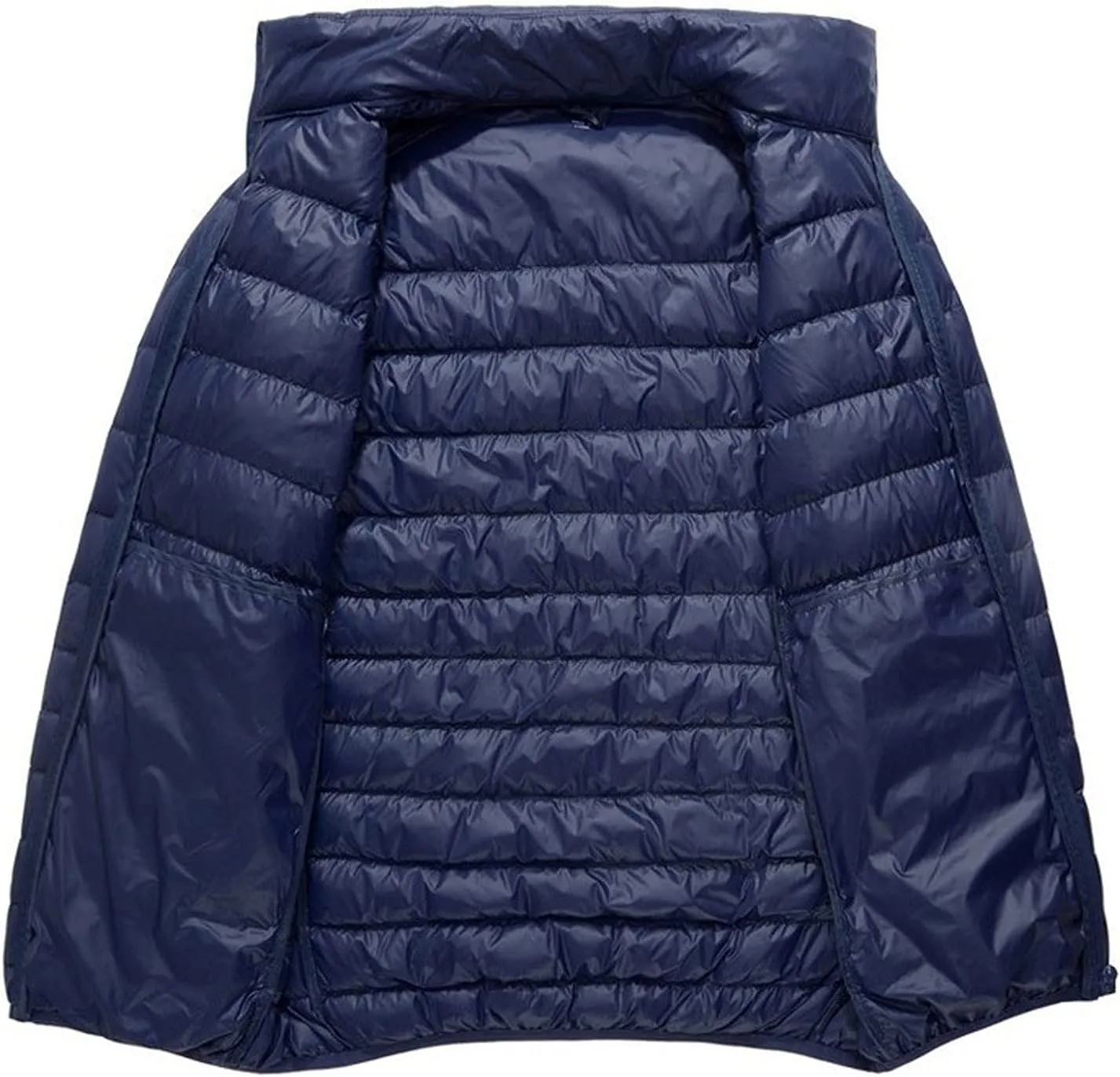 Mens Packable Hoodies Down Puffer Jacket Zip Up Lightweight Winter Puffy Coats for Outdoors Snow Ski Hiking Travel