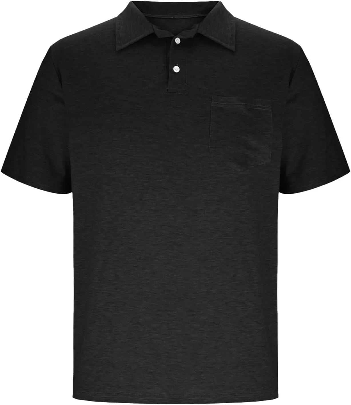 Mens Pique Polo Shirts Quick Dry Short Sleeve Golf T Shirt Summer Casual Thin Moisture Wicking Workout Athletic Tops