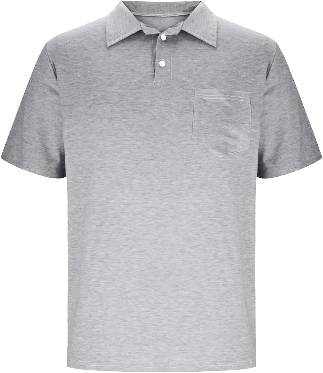 Mens Pique Polo Shirts Quick Dry Short Sleeve Golf T Shirt Summer Casual Thin Moisture Wicking Workout Athletic Tops