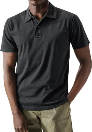 Men's Polo Shirts Short Sleeve Moisture Wicking Polo T-Shirts Performance Athletic Quick Dry Collared UPF 50  T Shirt