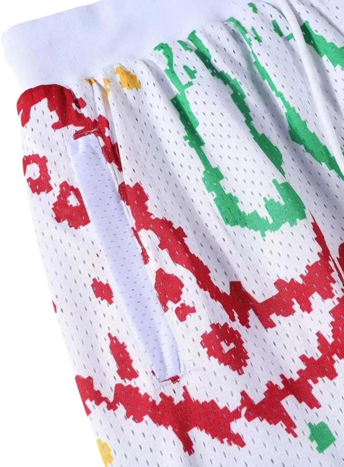 Men's Quick Dry Athletic Shorts Running Casual Mesh Stretch Activewear with Pockets Elastic Tech Graphic for Summer Sports