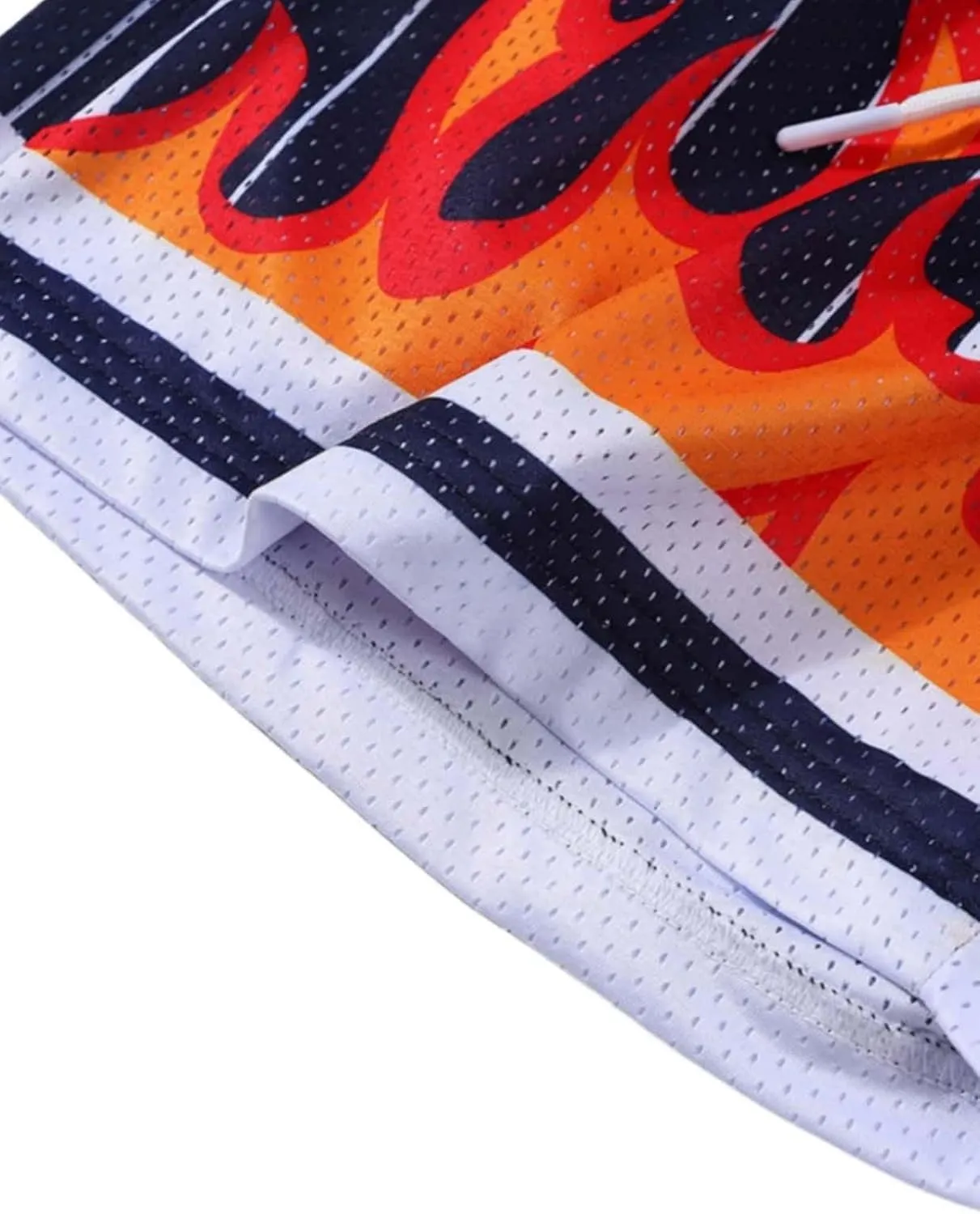 Men's Quick Dry Athletic Shorts Running Casual Mesh Stretch Activewear with Pockets Elastic Tech Graphic for Summer Sports