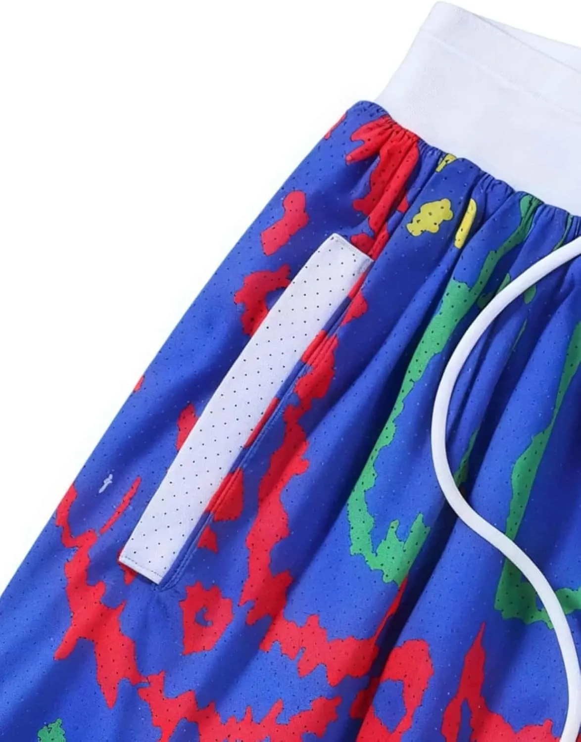 Men's Quick Dry Athletic Shorts Running Casual Mesh Stretch Activewear with Pockets Elastic Tech Graphic for Summer Sports