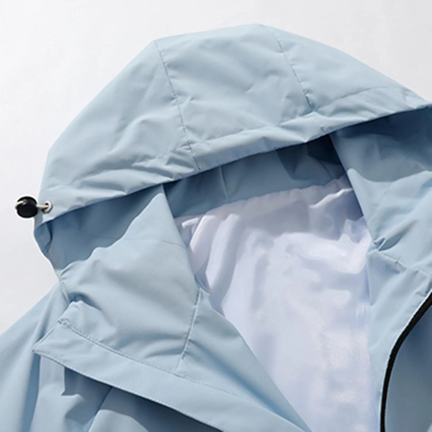 Mens Rain Jackets Waterproof with Hood Outdoor Hiking Raincoats Lightweight Slim Fit Softshell Windbreakers Jackets