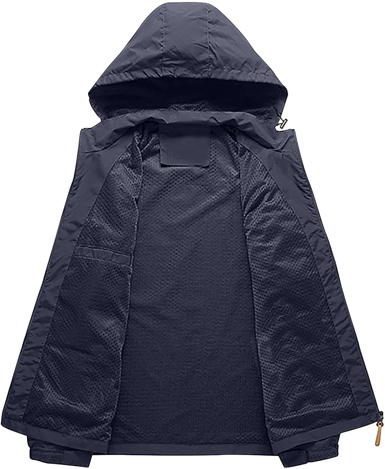 Men's Waterproof Rain Jacket Lightweight Mountain Windbreaker Raincoat Casual Hooded Coat Hiking Outdoor Travel Coats
