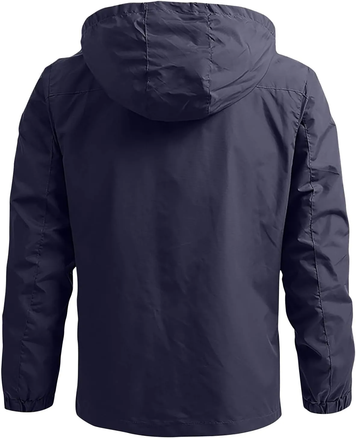 Men's Waterproof Rain Jacket Lightweight Mountain Windbreaker Raincoat Casual Hooded Coat Hiking Outdoor Travel Coats