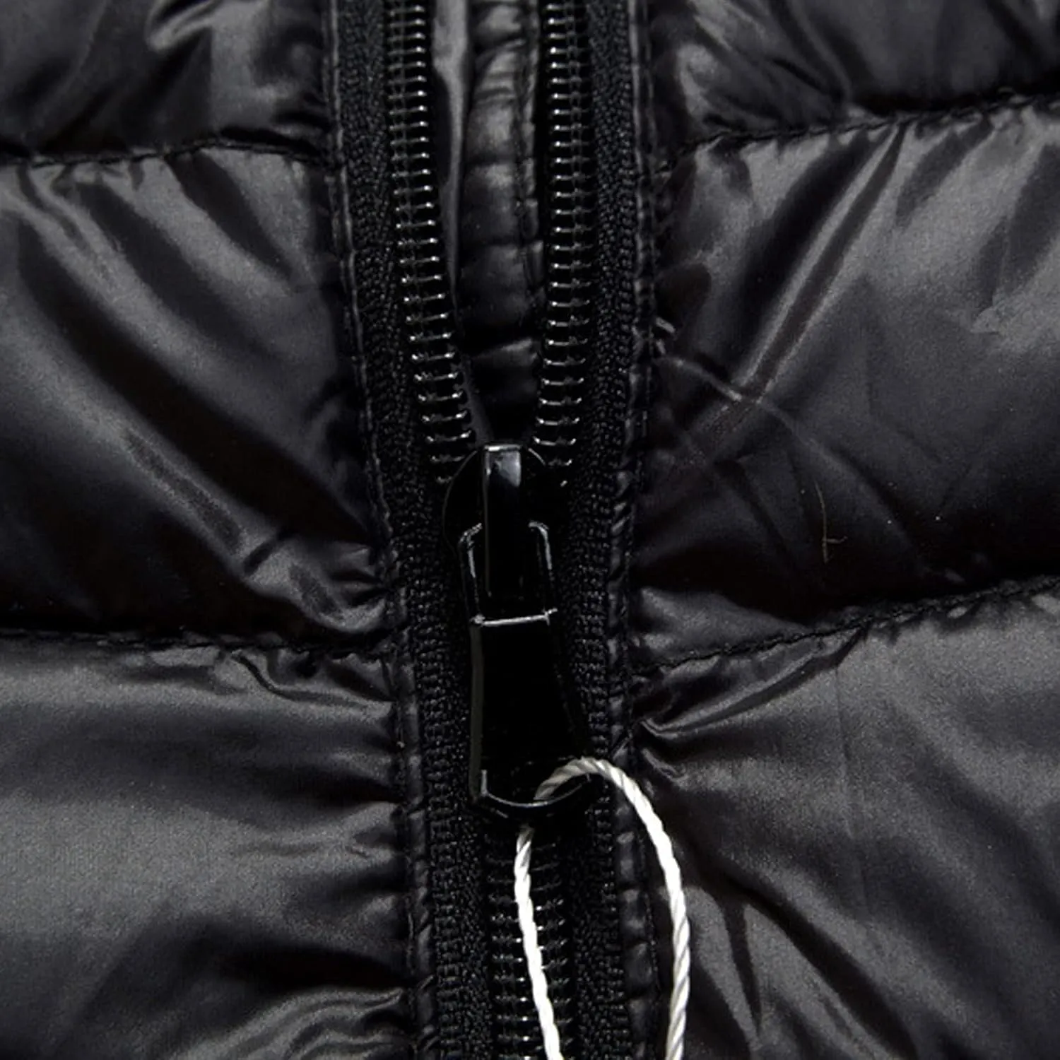 Mens Winter Jacket with Hood Quilted Puffer Jacket Full Zip Warm Thick Coats Cold Weather Work Outerwear Down Jacket