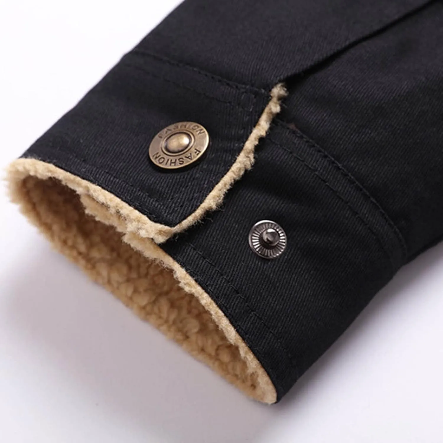 Mens Winter Wool Jackets Casual Polar Fleece Stand Collar Full Zip Jacket Oversized Thermal Windproof Outdoor Sport Coats
