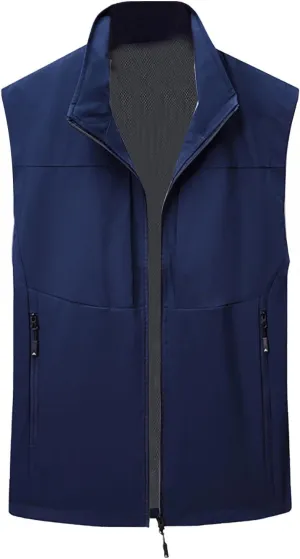 Men's Workout Hooded Tank Tops Sleeveless Hoodies Gym Workout Training Tees Bodybuilding Muscle Cut Off T-Shirts Conceal Carry Jackets for Men(C-Dark Blue,5X-Large)
