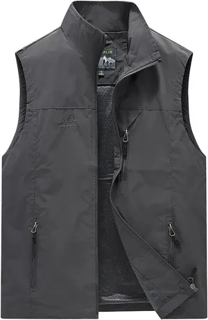 Men's Workout Hooded Tank Tops Sleeveless Hoodies Gym Workout Training Tees Bodybuilding Muscle Cut Off T-Shirts Men's Athletic Zip Up Jacket(B-Grey,Xx-Large)