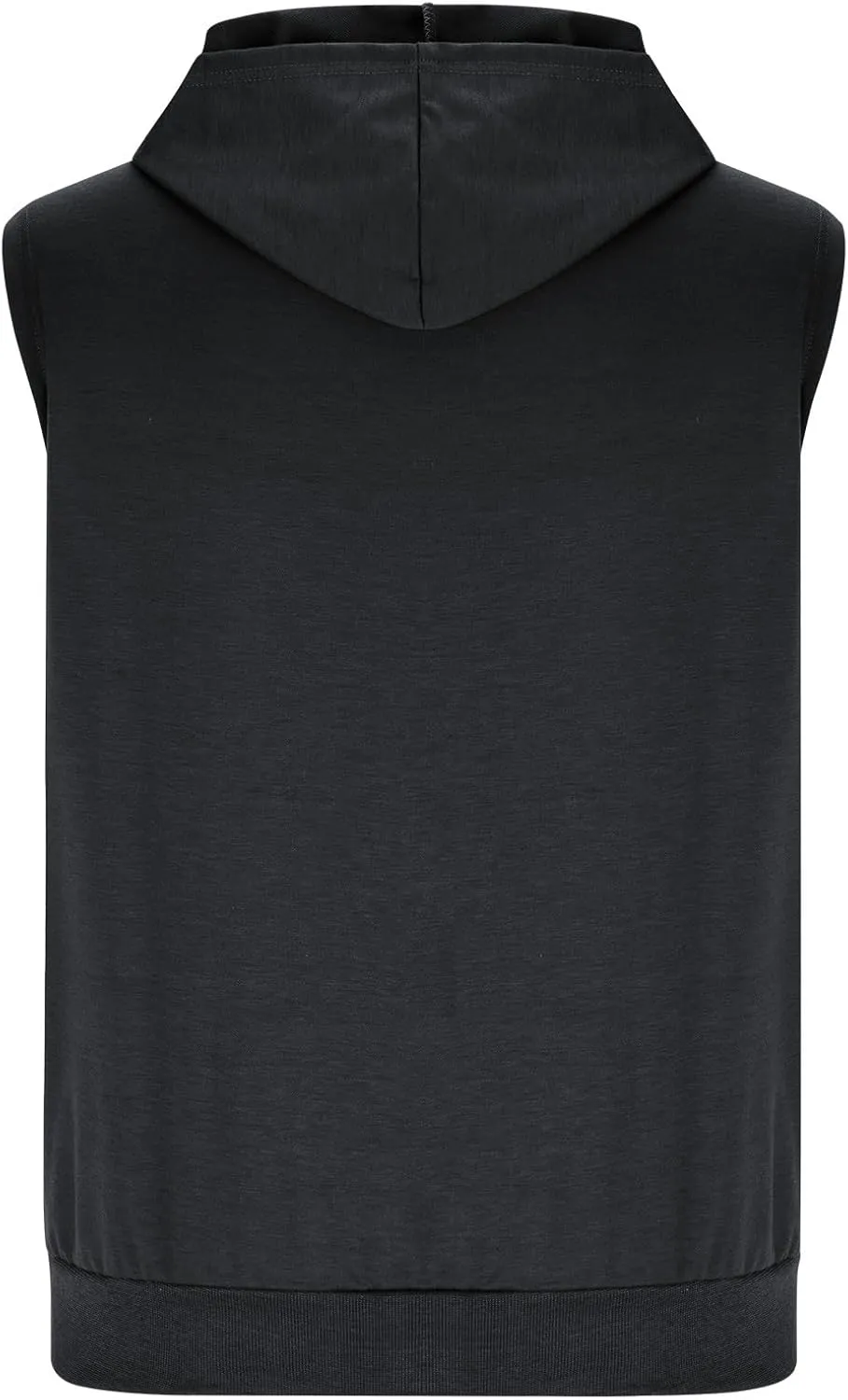 Mens Workout Hooded Tank Tops Trendy Zip Up Bodybuilding Fitness Muscle T Shirt Summer Sleeveless Gym Workout Hoodie