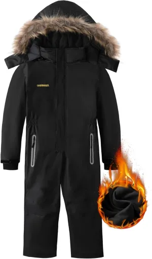 OHSNMAKSL Kid's Snowsuits Boys Ski Suits Jackets Girls Waterproof Coats Jumpsuits Winter Snowboarding Outdoor