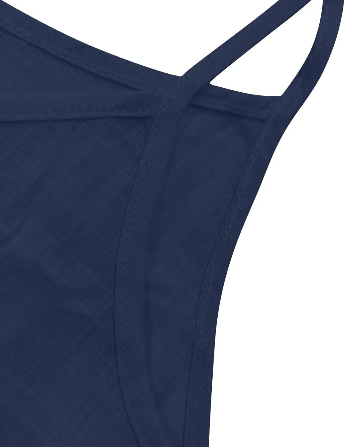 Oplxuo Womens Linen Tank Top Sleeveless Spaghetti Strap Camisole Tops Casual Solid Color Tee Shirts Summer Flowy Tank Top