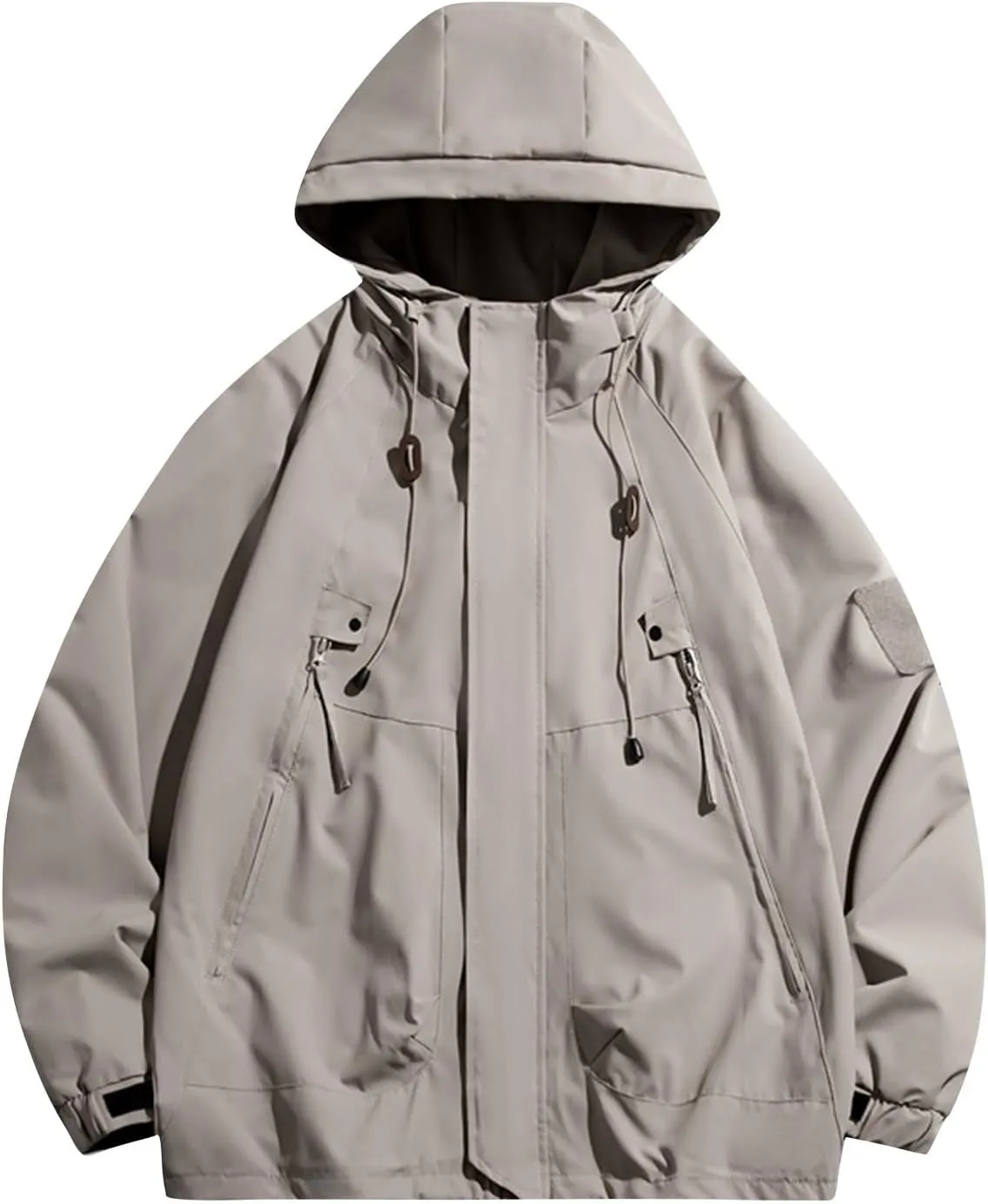 Outdoor Rain Coat for Men - Breathable Waterproof Jacket with Hood