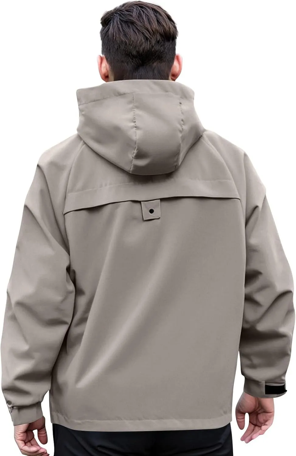 Outdoor Rain Coat for Men - Breathable Waterproof Jacket with Hood