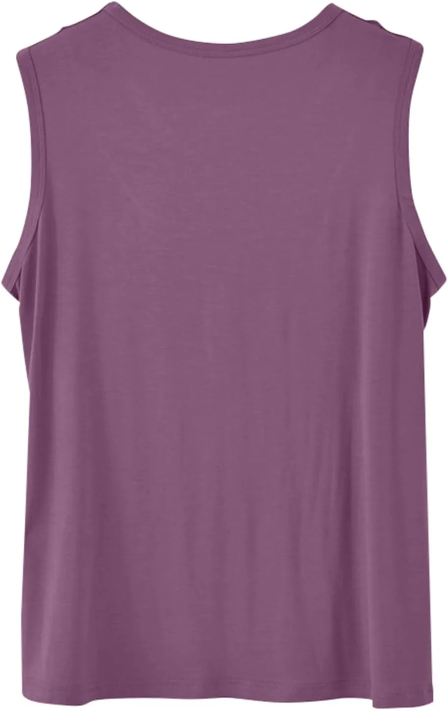 Palaver Tank Top for Women Summer Crweneck Sleeve Tunic Loose Fit Button Down Basic Shirts Soft Casual Blouse