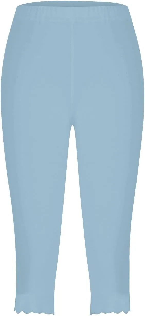Pants for Women Pants 2024 High Waisted Yoga Capri Pants Lightweight Comfortable Solid Color Soft Casual Pants for