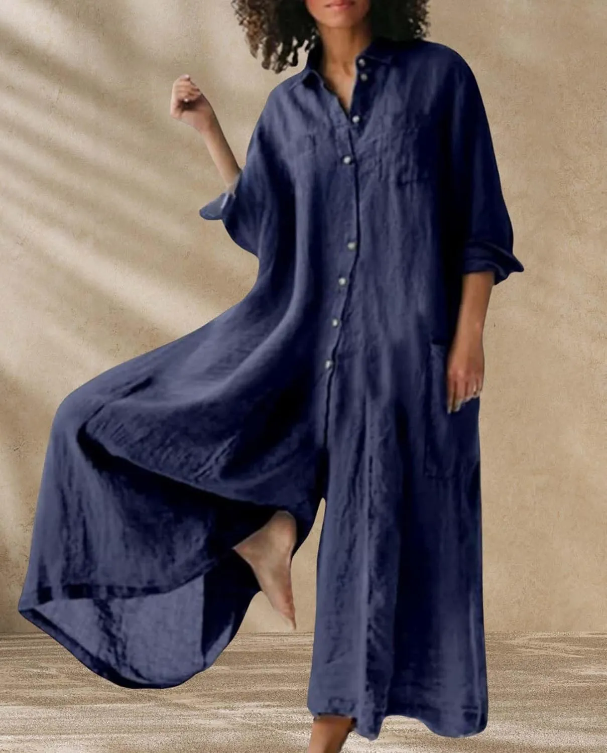 Plus Size Wide Leg Jumpsuits for Women Casual Linen Jump suits for Curvy Women 2024 Sleeveless Oversized Overalls