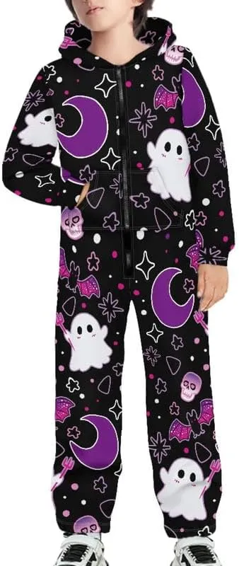 Pumpkin Boys One Pieces Jumpsuits, Girls Onesie Sweatshirt Cosplay Costume, Sweater Athletic Hoodies Sets