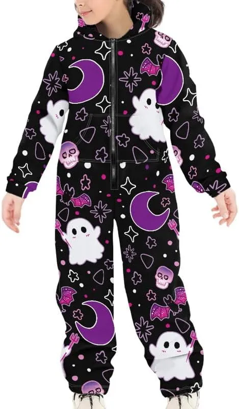 Pumpkin Boys One Pieces Jumpsuits, Girls Onesie Sweatshirt Cosplay Costume, Sweater Athletic Hoodies Sets