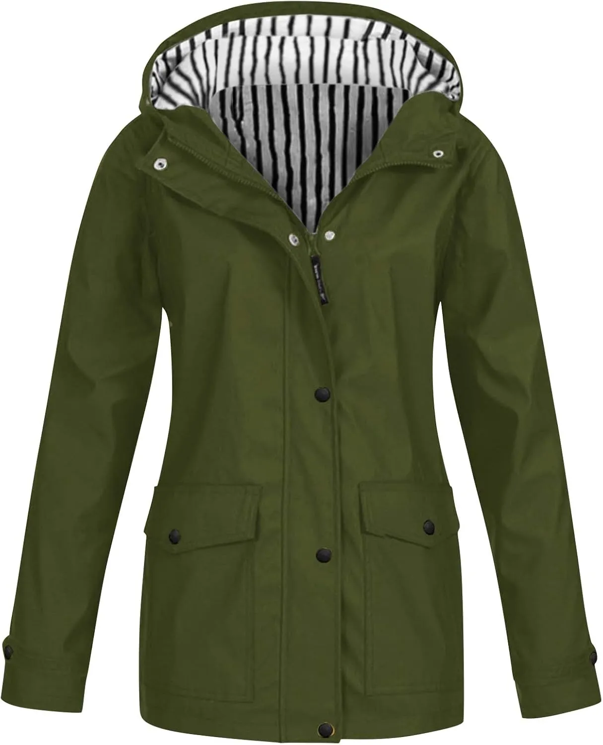 Rain Jackets for Women Waterproof Outdoor Hiking Raincoat Plus Size Lightweight Windbreaker Casual Hooded Jackets