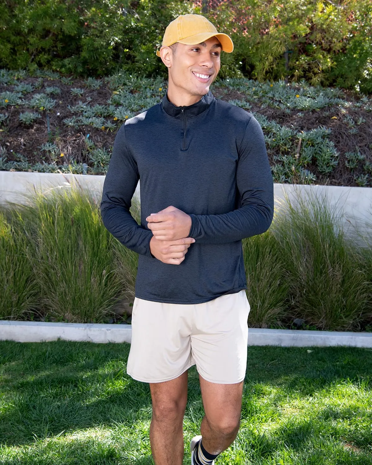 Real Essentials 5 Pack: Men's 5" Inseam Dry-Fit Running Workout Shorts - Pockets & Drawstring (Available in Big & Tall)