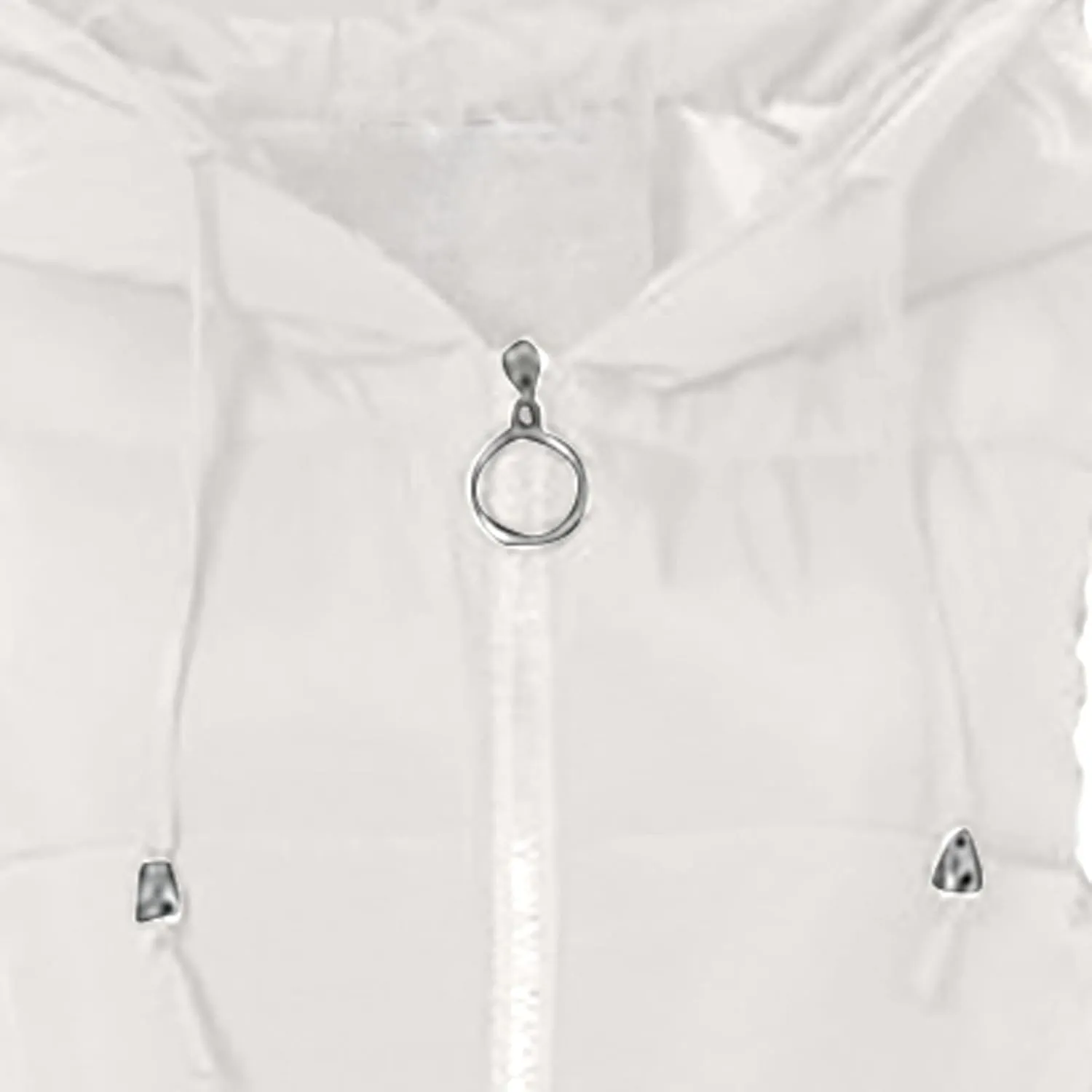 RKSTN Down Vest Sleeveless Puffer Jacket for Women Long Winter Coats Vest with Hood Warm Down Coat Outdoor Zipper Outerwear