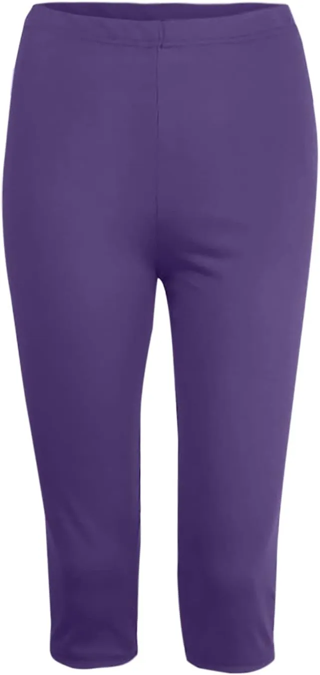 Ruziyoog Womens Capri Leggings High Waist Stretchable Yoga Pants Tummy Control Workout Leggings Compression Capris Pants