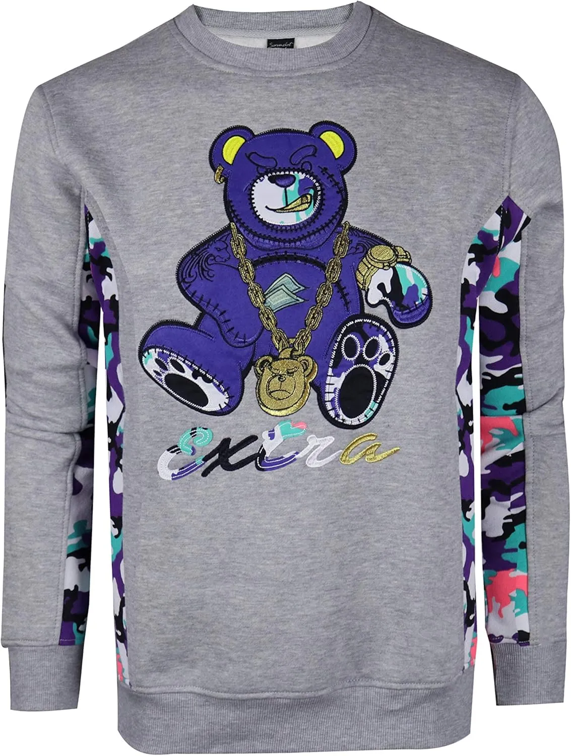 SCREENSHOT CREWNECK 9102 Mens Urban Hip Hop Premium Fleece - Pullover Activewear Street Fashion Crew Neack Sweatshirt