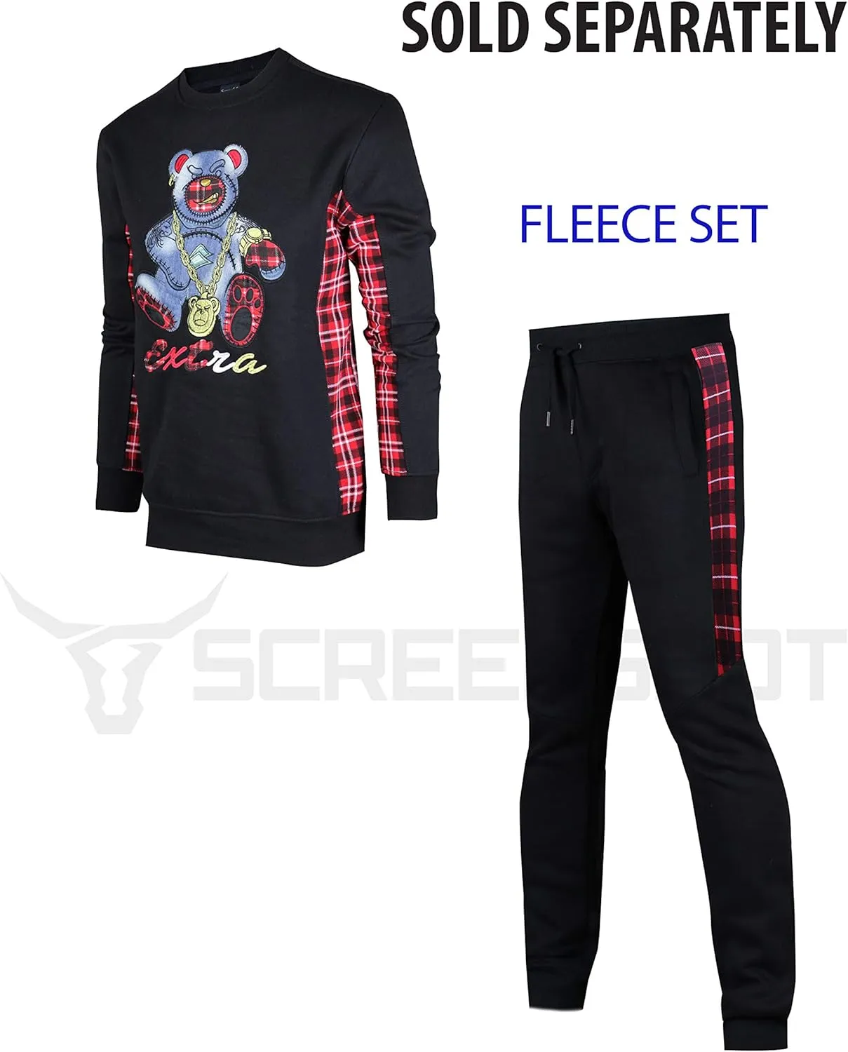 SCREENSHOT CREWNECK 9102 Mens Urban Hip Hop Premium Fleece - Pullover Activewear Street Fashion Crew Neack Sweatshirt