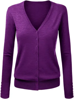 SHAOBGE Lightweight Summer Cardigan Women's V Neck Cardigan Sweater Plus Jacket Solid Color Knitted Womens Fall
