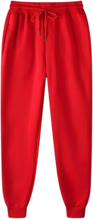 SHOPESSA Womens Wide Leg Sweatpants Casual Loose Joggers Solid Color Lounge Pants Fleece Lined Workout Leggings Yoga Trousers