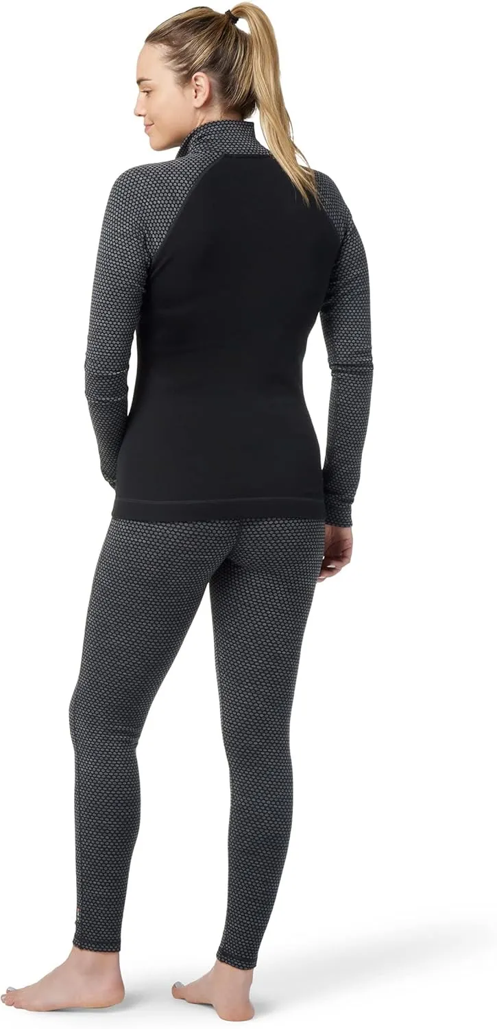 Smartwool Women's Classic Thermal Merino Base Layer Pattern 1/4 Zip