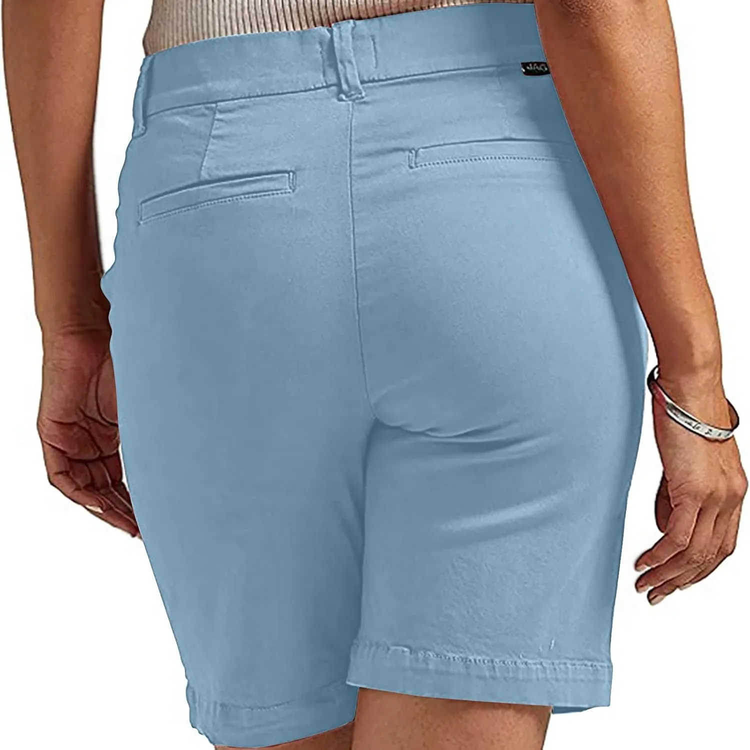Summer Bermuda Shorts for Women 2025 Casual Stretchy Dressy Short Pants High Waisted Lounge Shorts with Pockets