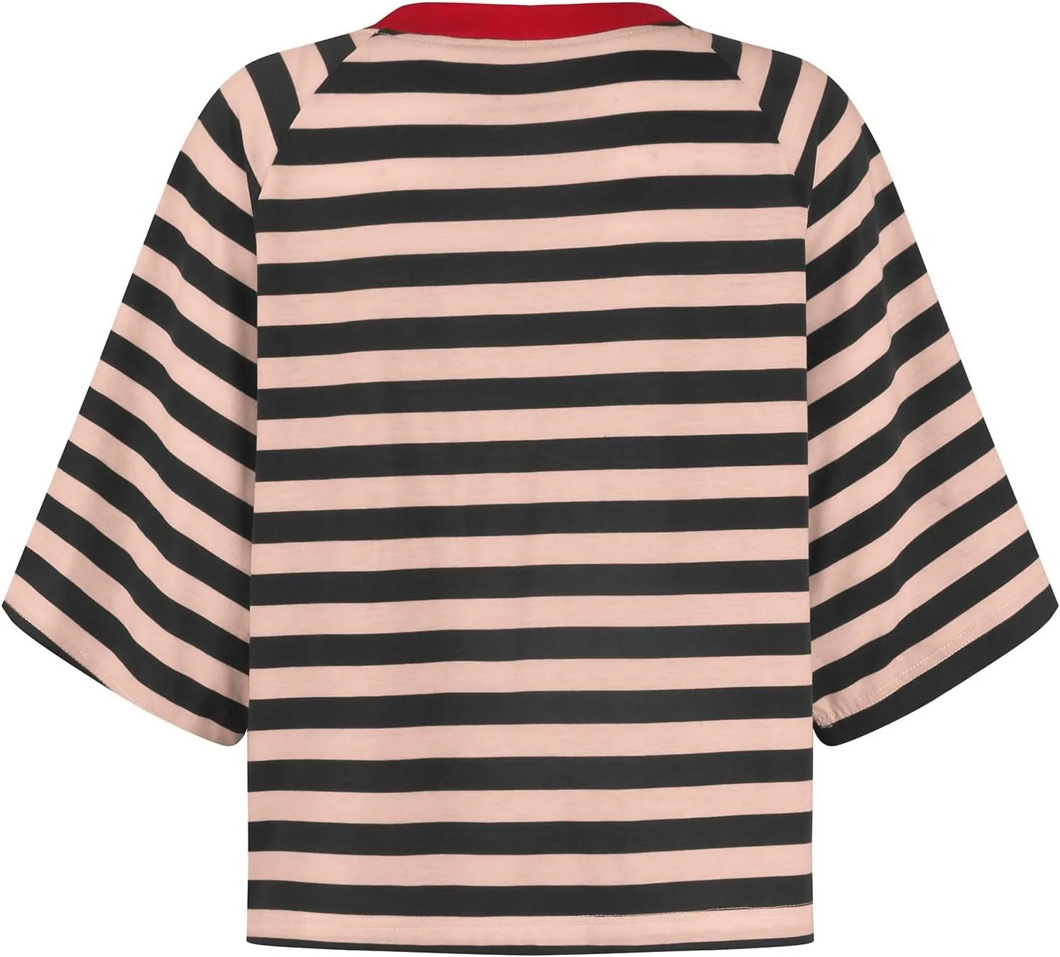 Summer Tops for Women Striped 2024 Trendy T Shirts for Women Color Block Short Sleeve Loose Basic Tee
