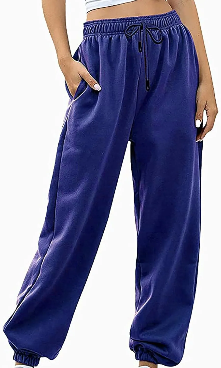 Sweatpants for Women Baggy High Waisted Pants Winter Snow Pant Lounge Athletic Joggers with Pockets Hiking Sweat Pant