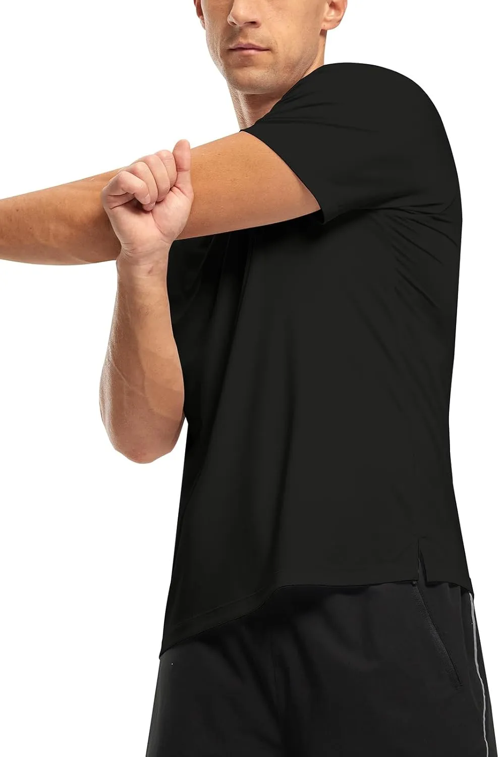 TBMPOY Men's Workout Dry Fit T-Shirt Quick Dry UPF 50  Athletic Shirt Moisture Wicking Lightweight Top Running Activewear