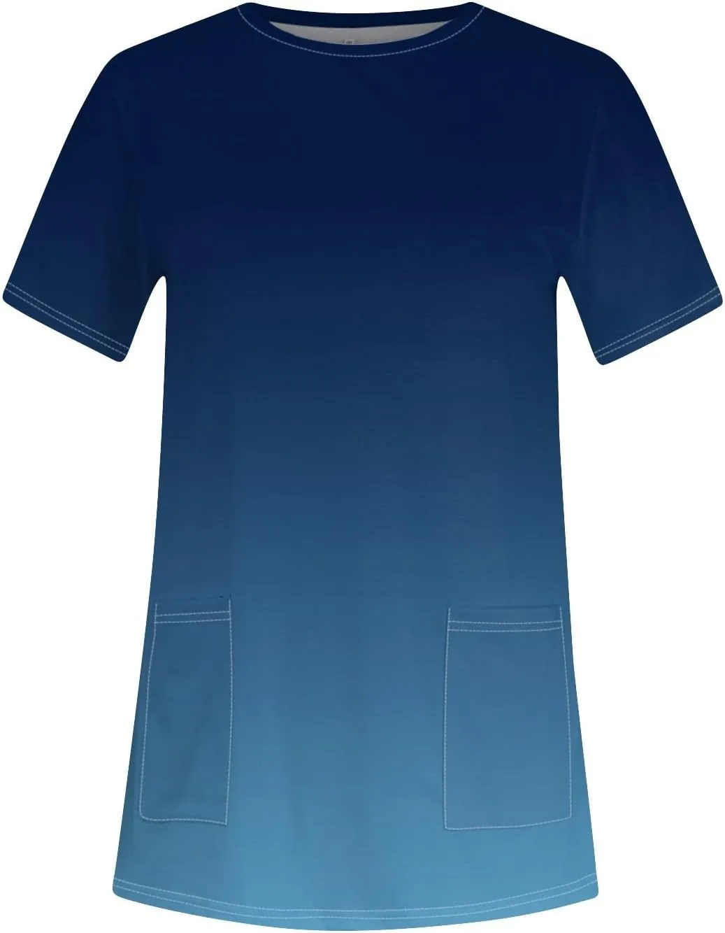 Trendy Short Sleeve Crewneck T Shirts Summer Plus Size Tunics or Tops to Wear with Leggings Casual Floral Blouses